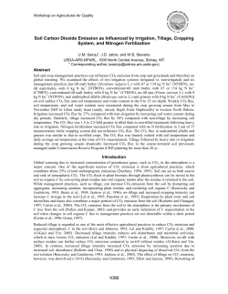 Soil Carbon Dioxide Emission as Influenced by Irrigation, Tillage