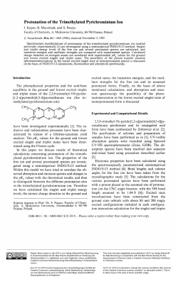 Protonation of the Trimethylated Pyrichrominium Ion