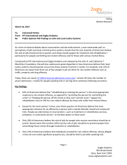 Polling Market Research Page 1 Zogby Analytics 901 Broad Street