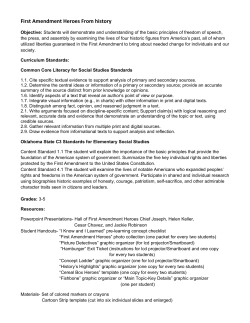 First Amendment Heroes From history