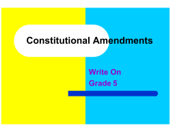 Constitutional Amendments