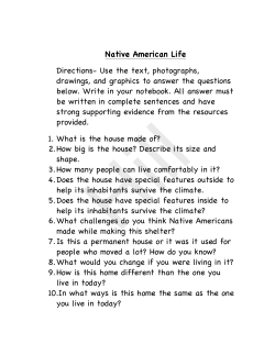 Comparison of Native American Homes