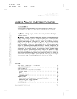 critical analysis of antibody catalysis