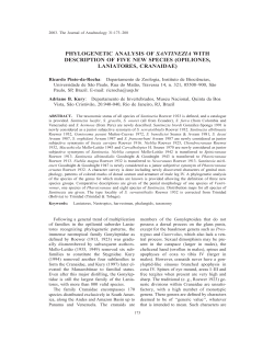 Article - American Arachnology