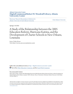 A Study of the Relationship between the 2005 Education Reform