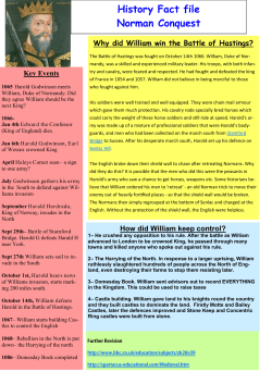 normans revision sheet