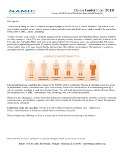 Session Proposal Template