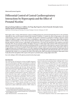 Differential Control of Central Cardiorespiratory Interactions by
