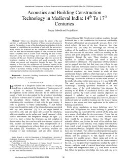 Acoustics and Building Construction Technology in