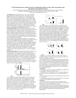 CCL20 pruduced in the cytokine network of rheumatoid arthritis