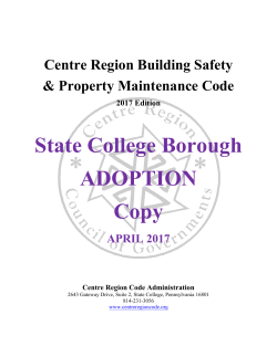 2017 Adopted Centre Region Property