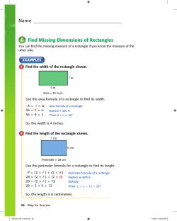 Name Find Missing Dimensions of Rectangles
