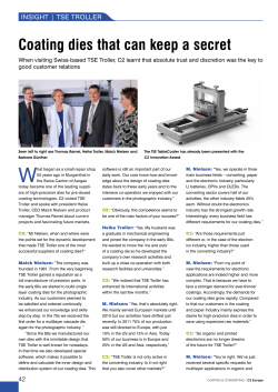 Coating dies that can keep a secret