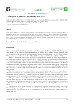 A new species of Mimosa (Leguminosae) from Brazil