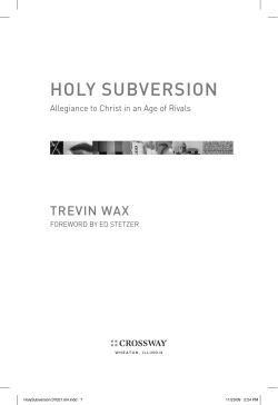 Holy Subversion