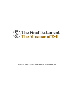 The Almanac of Evil