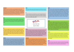 The Creative Curriculum Topic Map &ndash; Class 4 Autumn