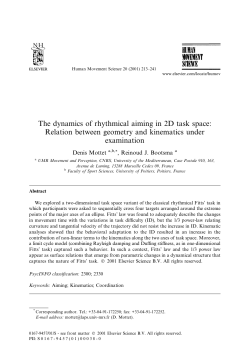 Mottet_Bootsma_HMS_2.. - Institut des Sciences du Mouvement