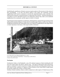 Historical Context - City and Borough of Juneau