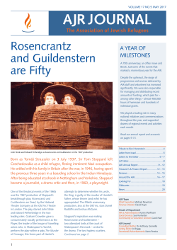May - The Association of Jewish Refugees