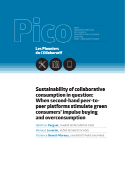 Sustainability of collaborative consumption in question