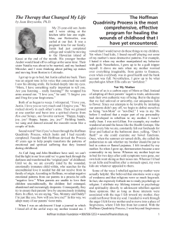 The Therapy that Changed My Life