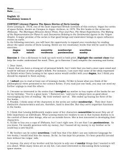 English 12 Vocabulary Lesson 6