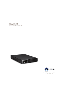 Axia xSwitch Manual - The Telos Alliance