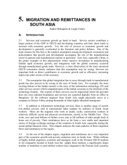 5. migration and remittances in south asia
