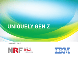 UNIQUELY GEN Z - National Retail Federation