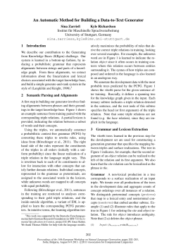 An Automatic Method for Building a Data-to