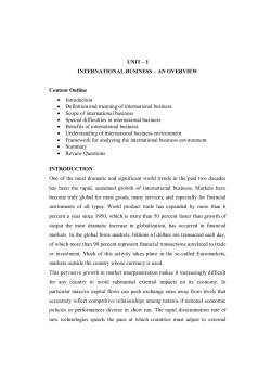 International Business Environment
