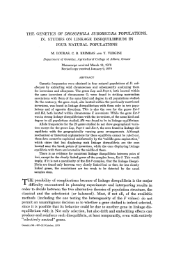 THE GENETICS OF DROSOPHILA