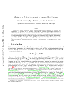 Mixtures of Shifted Asymmetric Laplace Distributions