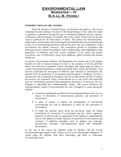 Sem-IV Environmental Law