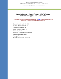 Negative Pressure Wound Therapy (NPWT)