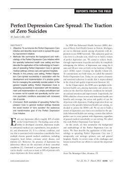 Perfect Depression Care Spread