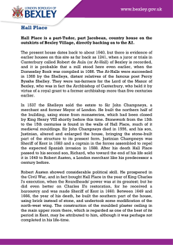 Hall Place local history article