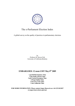 The e-Parliament Election Index