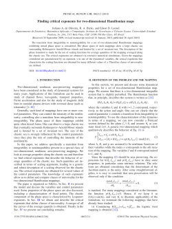 Finding critical exponents for two-dimensional
