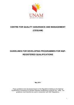 guidelines for developing programmes for nqf