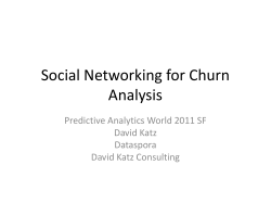 Social Networking for Churn Analysis