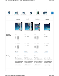 Page 1 of 4 iPad - Compare iPad Models