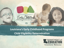 Eligibility Determination