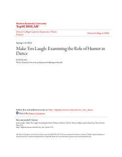 Make `Em Laugh: Examining the Role of Humor in