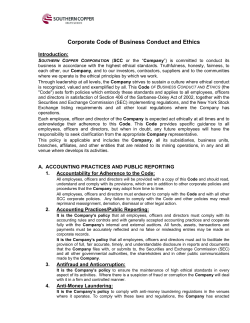 Code of Business Conduct and Ethics