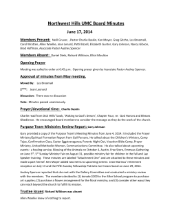 Northwest Hills UMC Board Minutes