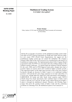 Multilateral Trading System