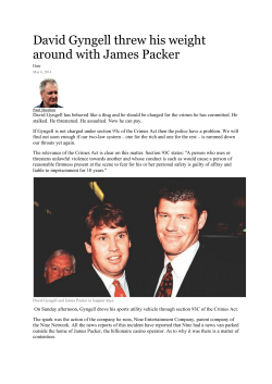 David Gyngell threw his weight around with James Packer