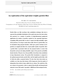 An exploration of the equivalent weights particle filter